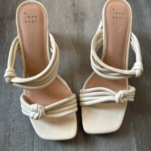 A New Day Cream Knotted Heels